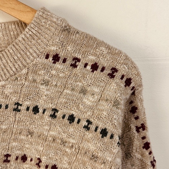 Vintage Cotton mix Grandpa Sweater - Crewneck - Oversized XL - Picture 5 of 7